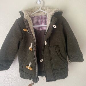 RBX 2T green jacket with wool hood